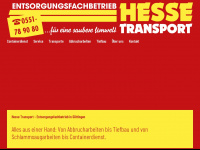 hesse-transport.de Webseite Vorschau