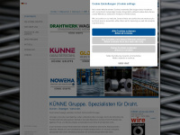 kuenne-gruppe.com Webseite Vorschau