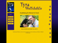 tyra-wolfshöhle.de Webseite Vorschau