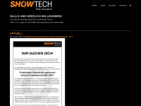 showtech.ch Webseite Vorschau