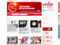 vida.at Webseite Vorschau