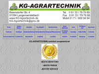 kg-agrartechnik.de Webseite Vorschau