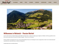 pension-mairhof.com Webseite Vorschau