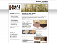 haas-holz.ch Webseite Vorschau