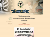 braun-muehle-doernthal.de Webseite Vorschau