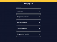 asp-php.net Webseite Vorschau