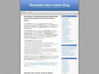 busreise.wordpress.com Webseite Vorschau