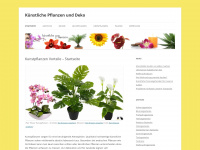 kuenstlichepflanzen.com Webseite Vorschau