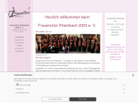 frauenchor-rheinbach.de Webseite Vorschau