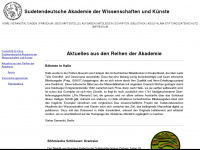 sudetendeutsche-akademie.eu Webseite Vorschau