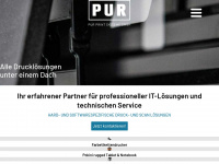pur-print-systeme.de Webseite Vorschau