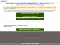 plastische-chirurgie-recklinghausen.eu Webseite Vorschau
