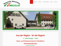 mozzarella-melillo.de Webseite Vorschau