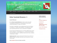 tauchclub-rhenania.de Webseite Vorschau