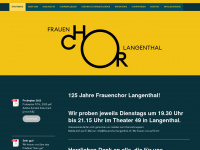 frauenchor-langenthal.ch Webseite Vorschau