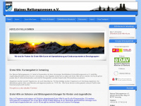 alpines-rettungswesen.de Webseite Vorschau