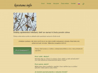 krestane.info Webseite Vorschau