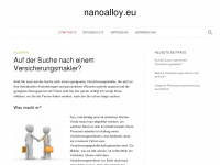 nanoalloy.eu Webseite Vorschau