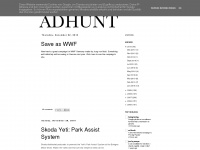 adhunt.blogspot.com Webseite Vorschau