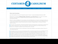 certamencarolinum.de Webseite Vorschau