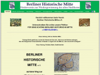 berliner-historische-mitte.de Webseite Vorschau