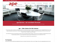 ape-service.de Webseite Vorschau