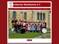 weilersbacher-musikanten.de Webseite Vorschau