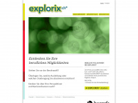 explorix.ch Webseite Vorschau