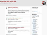 blog.officemanager.de Webseite Vorschau
