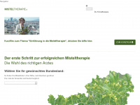 misteltherapie.at Webseite Vorschau
