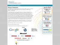 privacyconference2011.org Webseite Vorschau