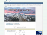 alpy.net Webseite Vorschau