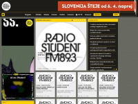 radiostudent.si Webseite Vorschau