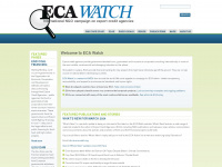 eca-watch.org Webseite Vorschau