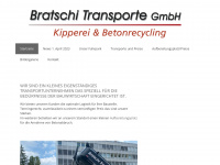 bratschi-transporte.ch Webseite Vorschau