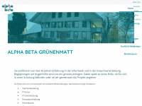 alphabeta.ch Webseite Vorschau