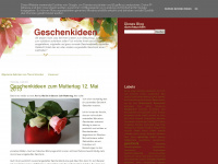 beschenken.blogspot.com Webseite Vorschau