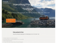 nomade.nl Webseite Vorschau