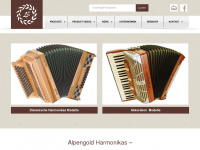 alpengold-harmonika.at Webseite Vorschau