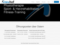 physio-neuhof.ch Webseite Vorschau