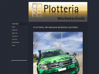 plotteria.ch Webseite Vorschau
