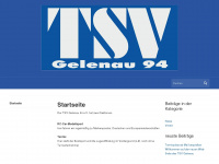 tsv-gelenau.de Webseite Vorschau