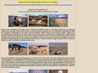 algerien-expeditionen.de Webseite Vorschau