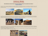 kamel-touren.de Webseite Vorschau