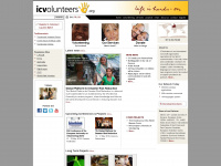 icvolunteers.org Webseite Vorschau