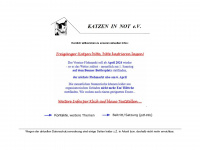 katzen-in-not.de Webseite Vorschau