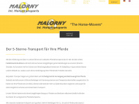 malorny-horsetransports.com Webseite Vorschau