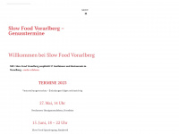 slowfoodvorarlberg.at Webseite Vorschau