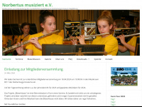 norbertus-musiziert.de Webseite Vorschau