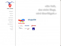 proaero.ch Webseite Vorschau